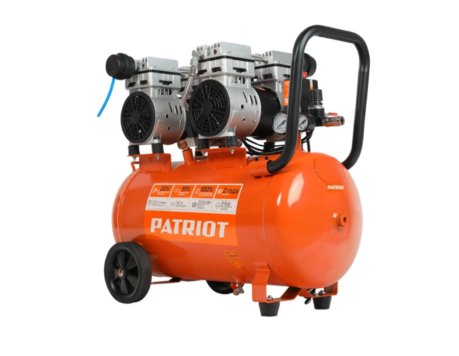 Patriot WO 50-300 безмасляный 300л/мин 50л 2000Вт (525301925)