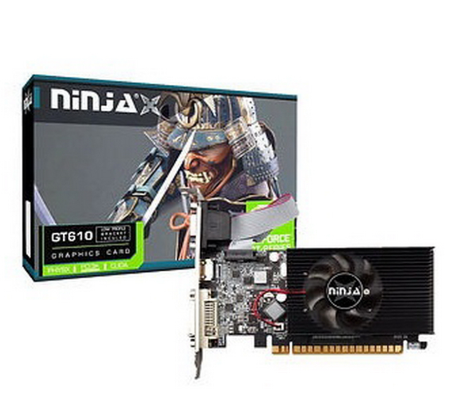 Sinotex Ninja GT610 PCIE (48SP) 2G 64-bit DDR3 DVI HDMI CRT (NF61NP023F)
