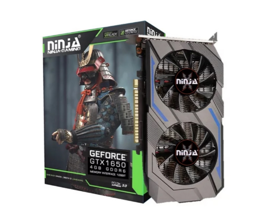 Sinotex Ninja GTX1650 NK165DF46F PCIE (896SP) 4G 128BIT GDDR6 (DVI/HDMI/DP) (NK165DF46F)
