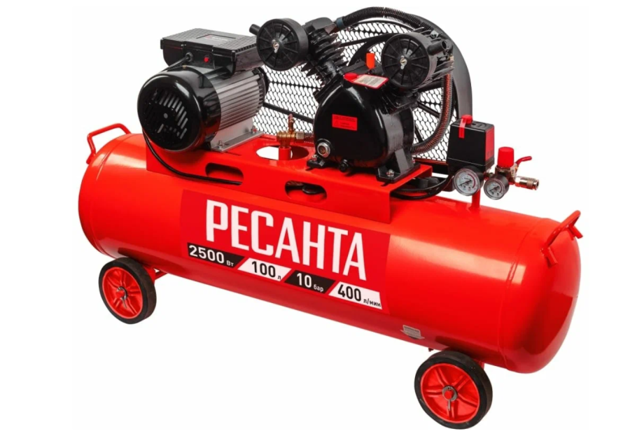 Ресанта КП-100/400Р масляный 400л/мин 100л 2500Вт (74/7/5)