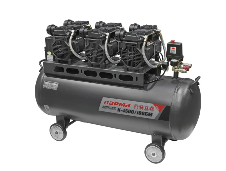 Парма БМ K-4500/100БМ безмасляный 711л/мин 100л 4500Вт (02.014.00009)