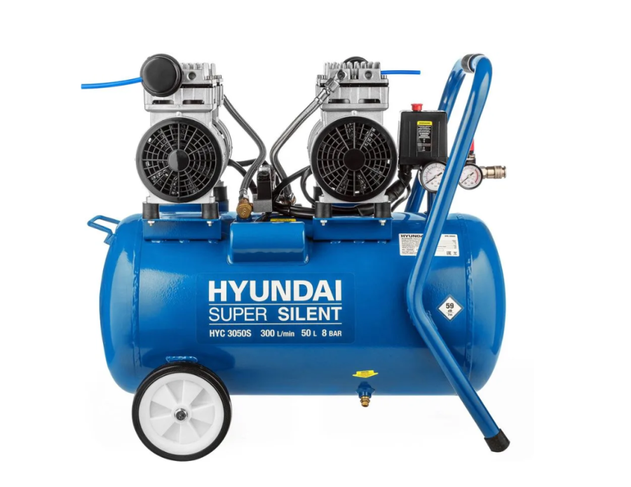 Hyundai HYC 3050S безмасляный 300л/мин 50л 2000Вт