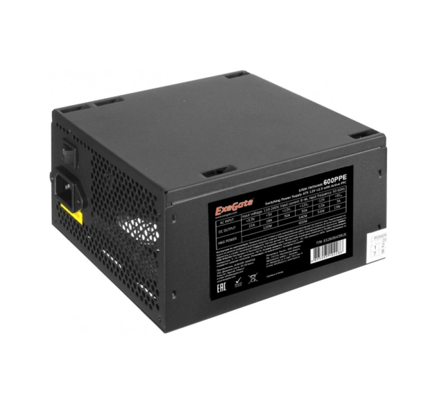 ExeGate 600PPE 600W (EX260643RUS-PC)