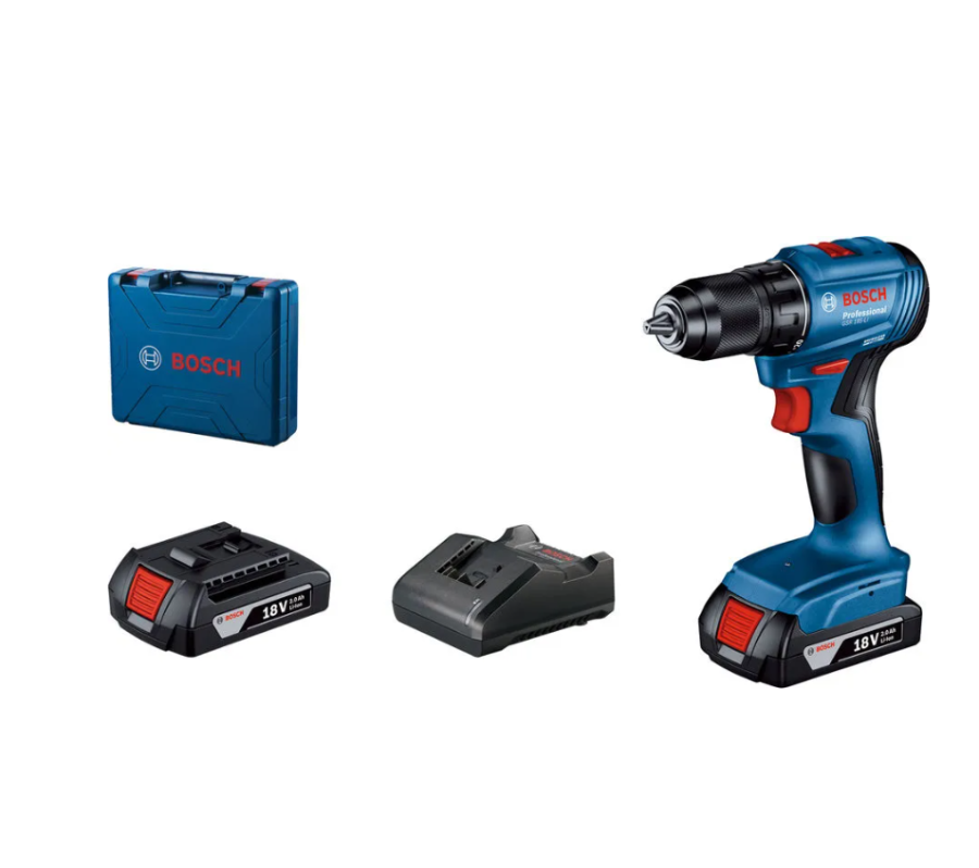 Bosch GSB 185-LI 2Ач, с двумя аккумуляторами (06019K3100)