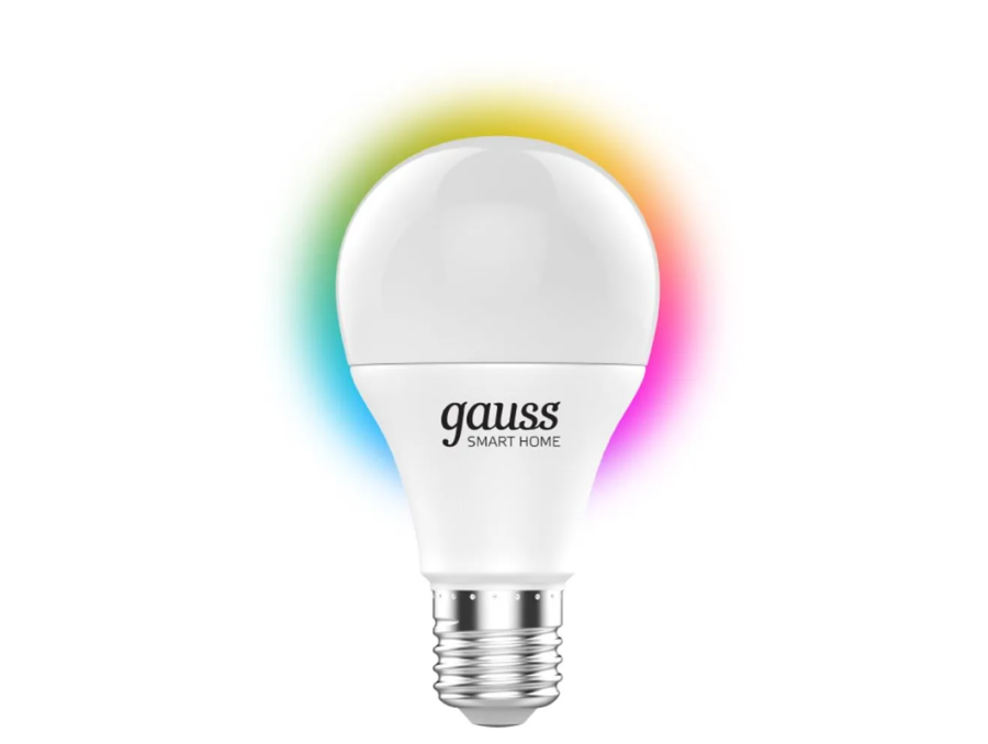 GAUSS Smart Home E27 RGB 8.5Вт 806lm Wi-Fi (1170112)