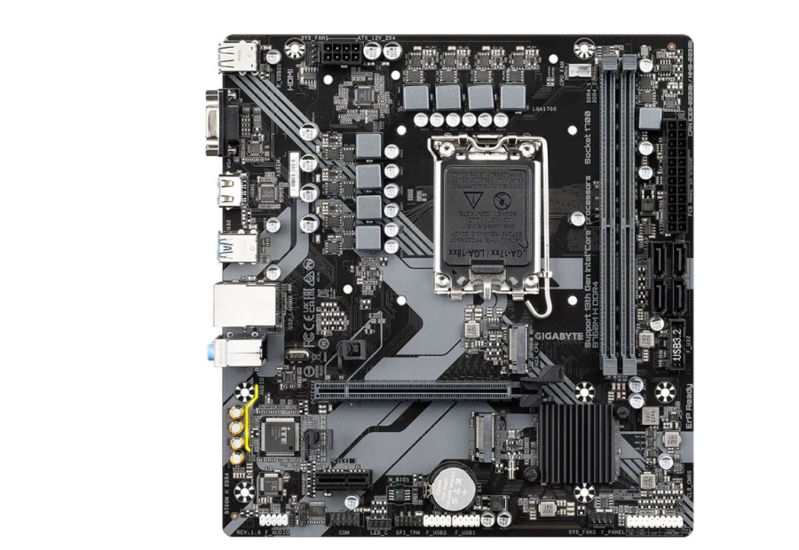 GIGABYTE LGA 1700, Intel B760, mATX, Ret (B760M H DDR4)