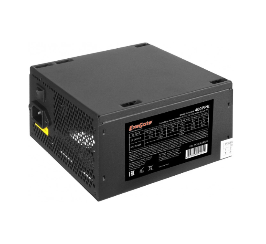 ExeGate 400PPE 400W (EX260638RUS-PC)
