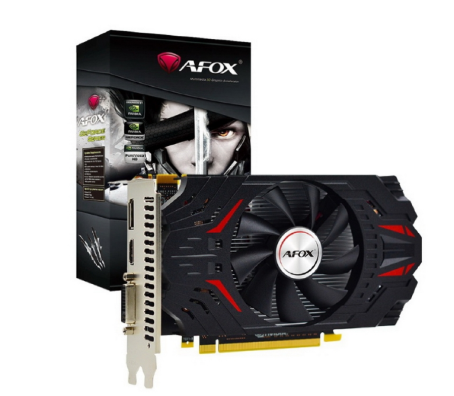 AFOX GTX750 ATX Single Fan 2GB GDDR5 128bit DP DVI HDMI ATX Single Fan (AF750-2048D5H6-V3)