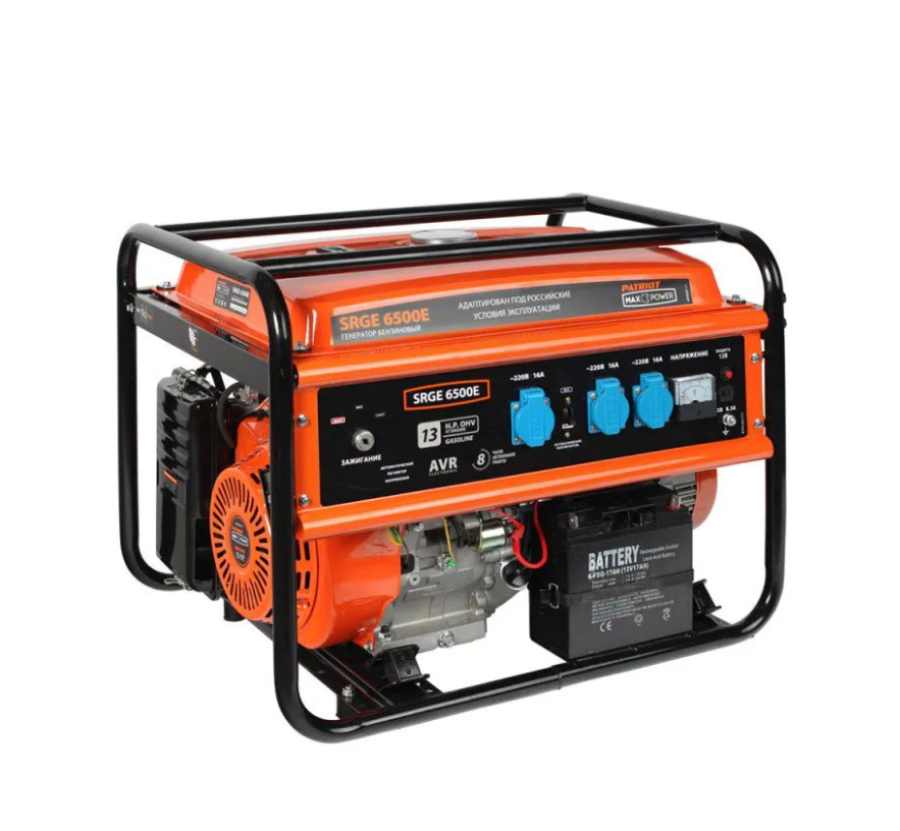 Patriot Max Power SRGE 6500E, 220 В, 5.5кВт (474103171)