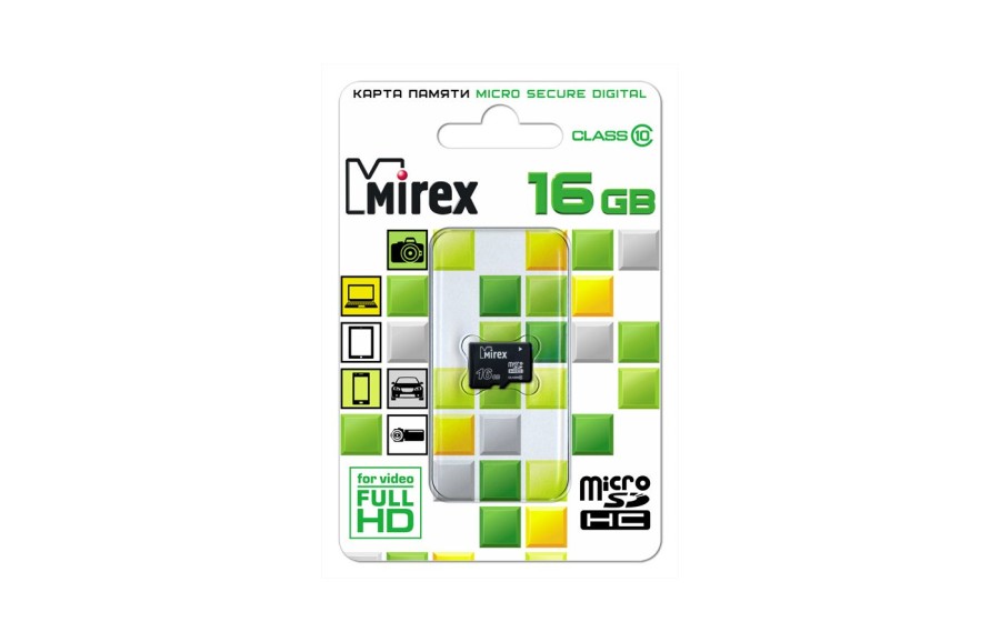 Mirex microSDHC Class 10 16GB (13612-MC10SD16)