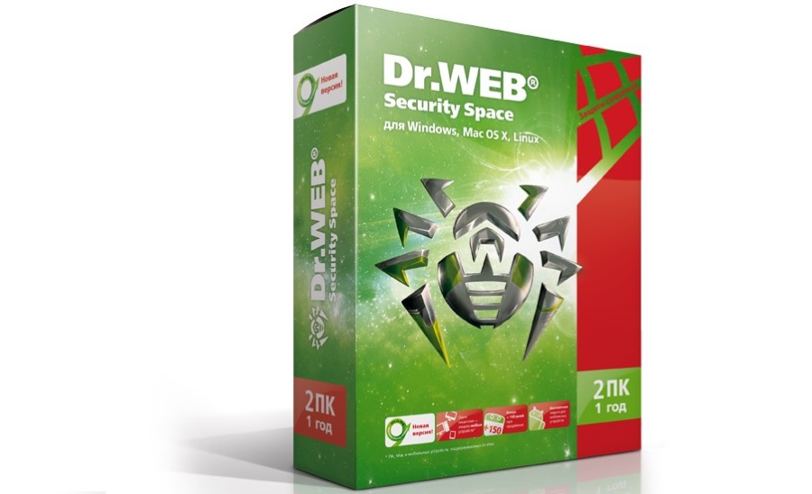DR.Web Security Space 2PC 1Y Base Box (BHW-B-12M-2-A3)