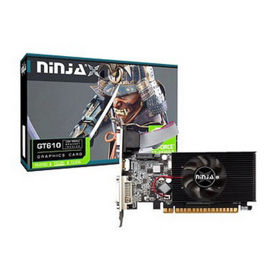 Sinotex Ninja GT610 1GB 64-Bit DDR3 DVI HDMI CRT 1FAN RTL (NF61NP013F)