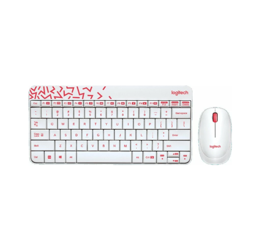 Logitech MK240 Nano USB (920-008212) White-Red