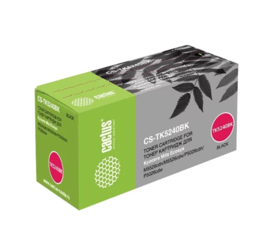 Cactus CS-TK5240BK чёрный (4000 стр) для Kyocera Ecosys M5526cdn/M5526cdw/P5026cdn/P5026cdw