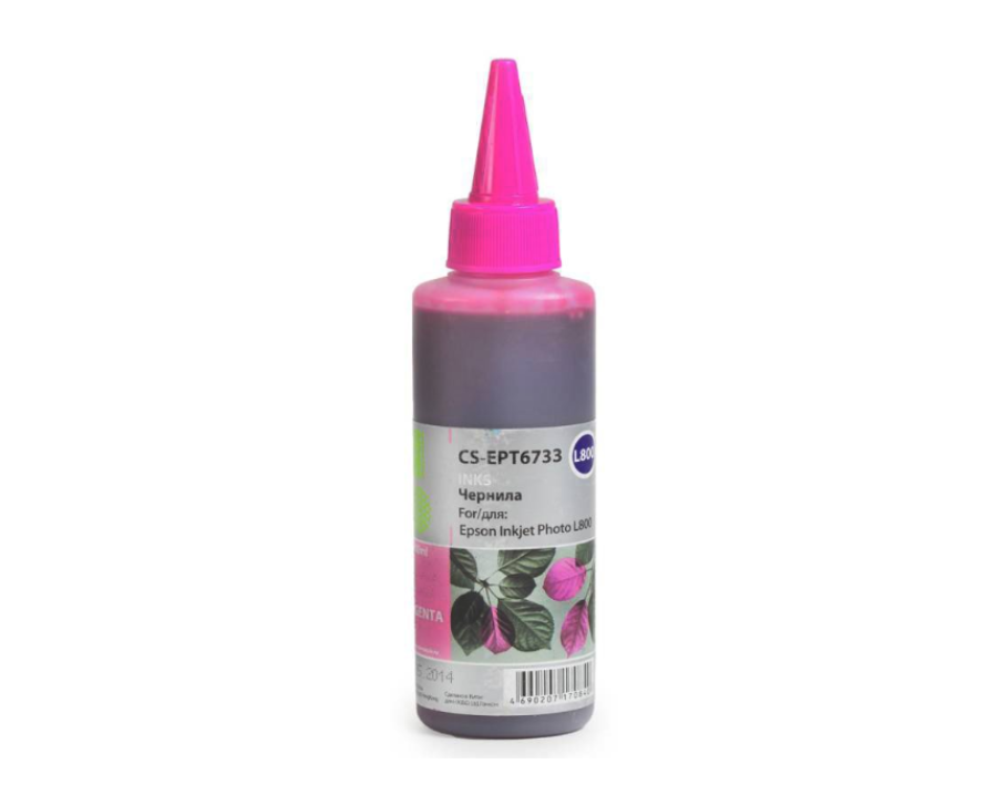 Cactus CS-EPT6733 пурпурный (100 мл) для Epson L800/L810/L850/L1800