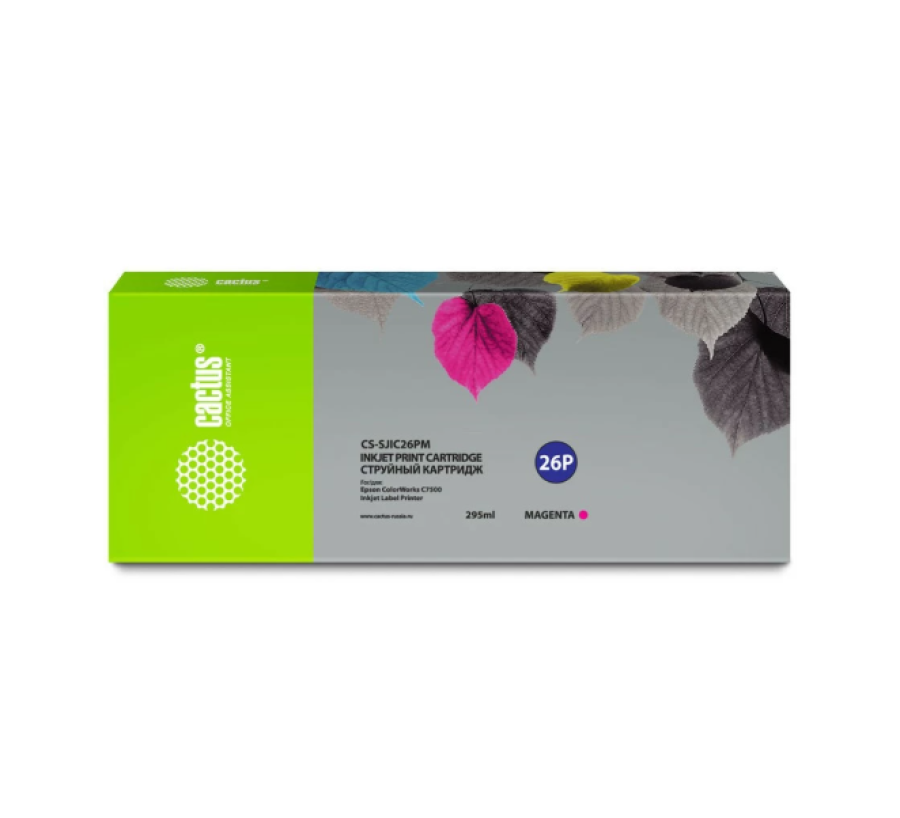 Cactus CS-SJIC26PM пурпурный (295 мл) для Epson ColorWorks C7500