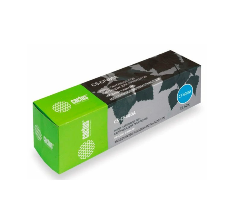 Cactus CS-CF400A черный (1500 ст) для HP CLJ M252/252N/252DN/252DW/M277n/M277DW