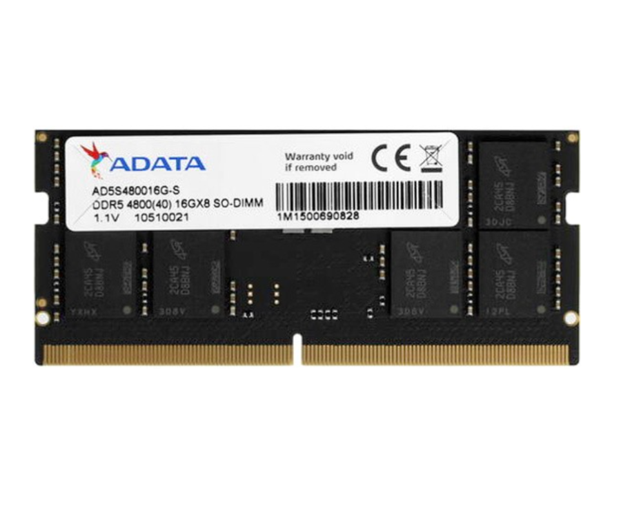ADATA 16 ГБ DDR5 4800 МГц SODIMM CL40 (AD5S480016G-S)