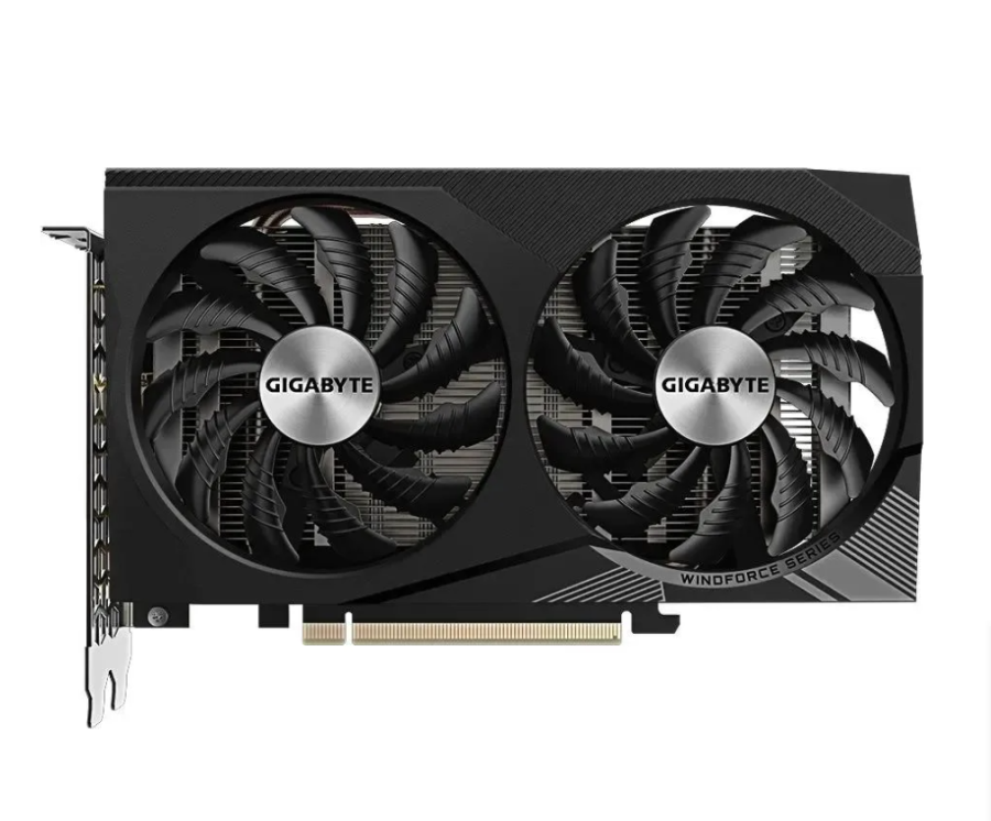GIGABYTE NVIDIA GeForce RTX 3050 8ГБ Windforce, GDDR6, OC, Ret (GV-N3050WF2OCV2-8GD)