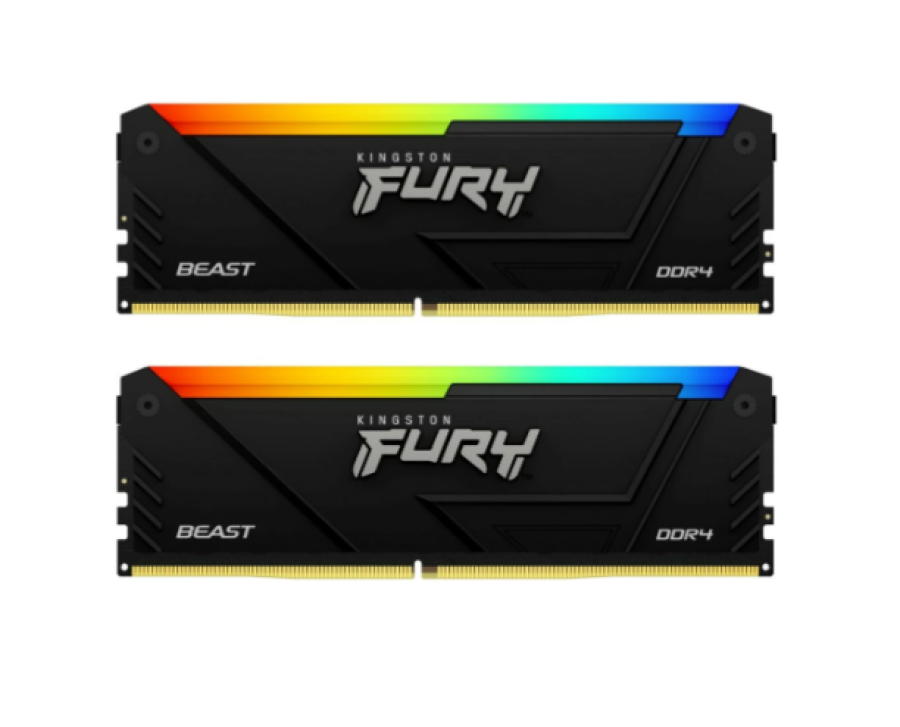 Kingston Fury Beast RGB 32Gb DDR4 3200MHz (2x16Gb KIT) (KF432C16BB12AK2/32)