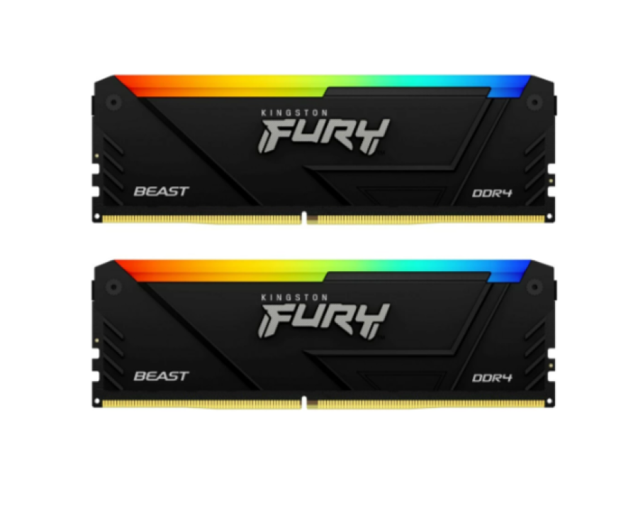 Kingston Fury Beast RGB 64Gb DDR4 3200MHz (2x32Gb KIT) (KF432C16BB2AK2/64)