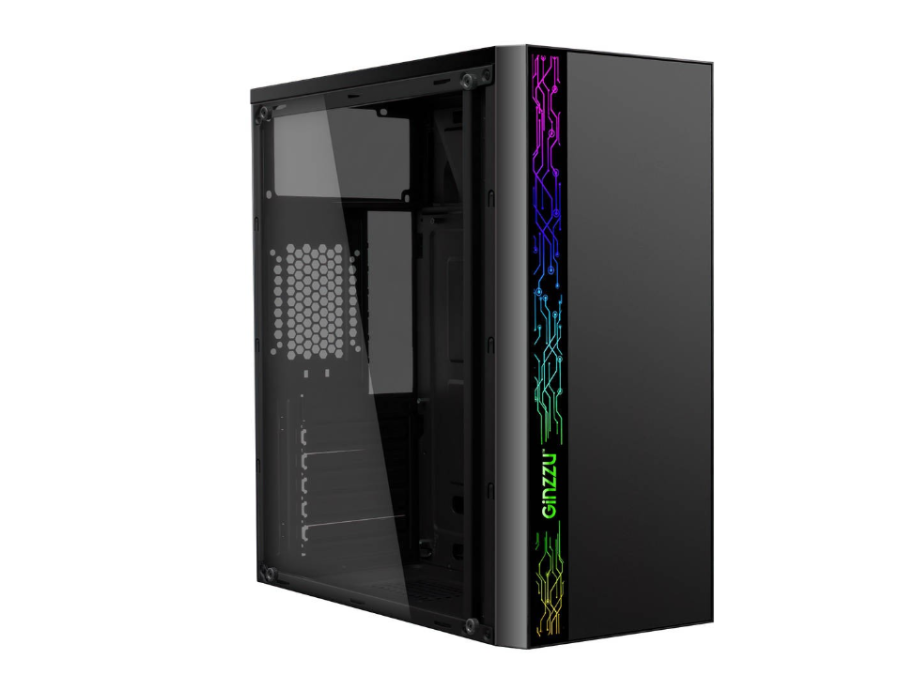 Ginzzu A370 без БП (A370 RGB Window) Black