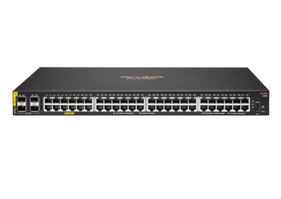 HPE Aruba 6000 48G Class4 PoE 4SFP 370W Switch (R8N85A)