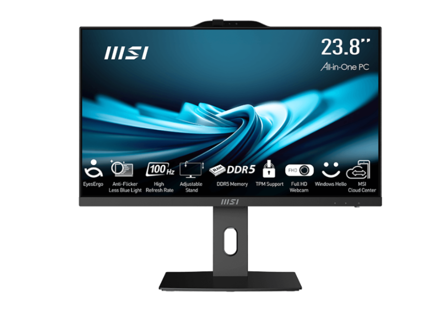 MSI PRO AP242P 12M-877XRU Intel Core i3 1215U 1200 МГц/8192 Mb/256 Gb SSD/23.8" Full HD 1920x1080/DVD нет/Intel UHD Graphics/Без ОС (9S6-AE0711-877) Черный