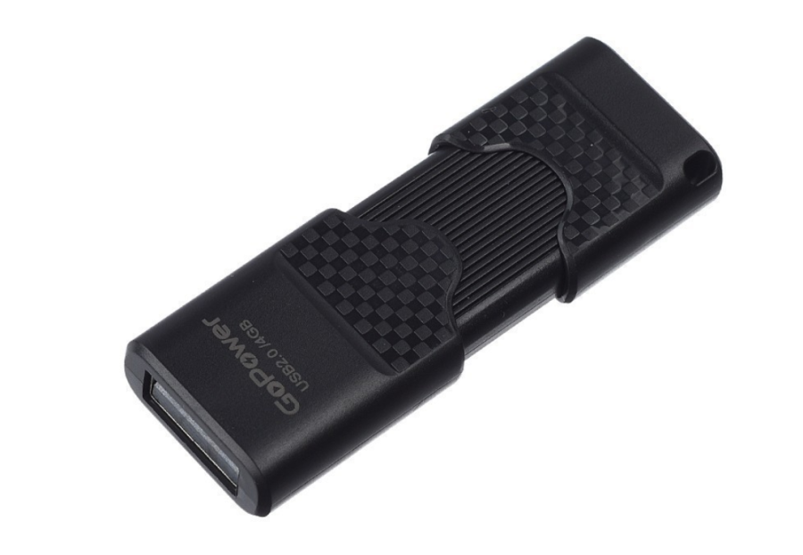 USB флэш накопитель GoPower 4Gb SLIDER (00-00025961) Black