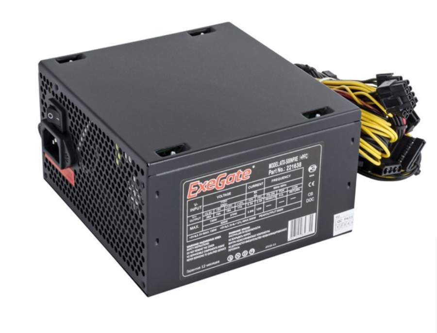 ExeGate 500NPXE 500W (EX221638RUS-PC)