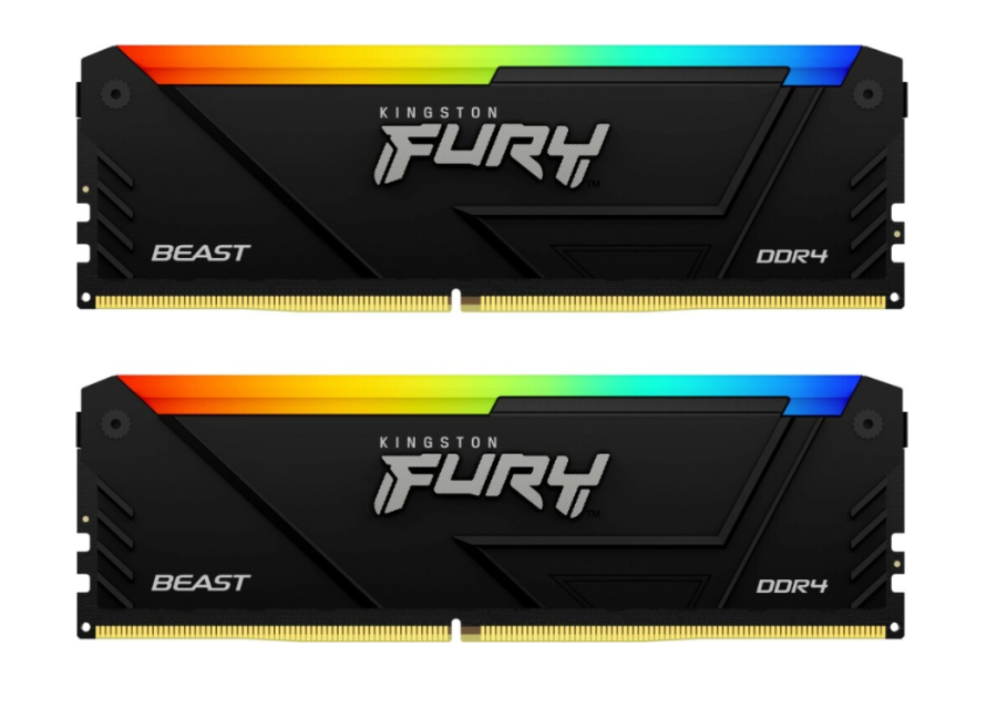 Kingston Fury Beast RGB 64Gb DDR4 3600MHz (2x32Gb KIT) (KF436C18BB2AK2/64)
