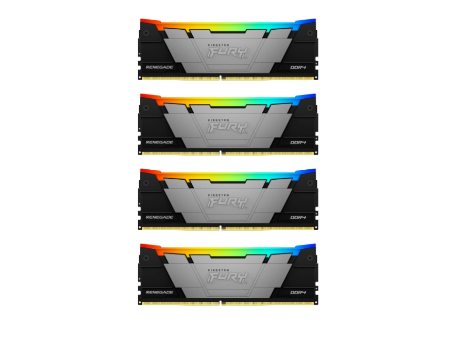 Kingston Fury Renegade RGB 32Gb DDR4 3200MHz (4x8Gb KIT) (KF432C16RB2AK4/32)