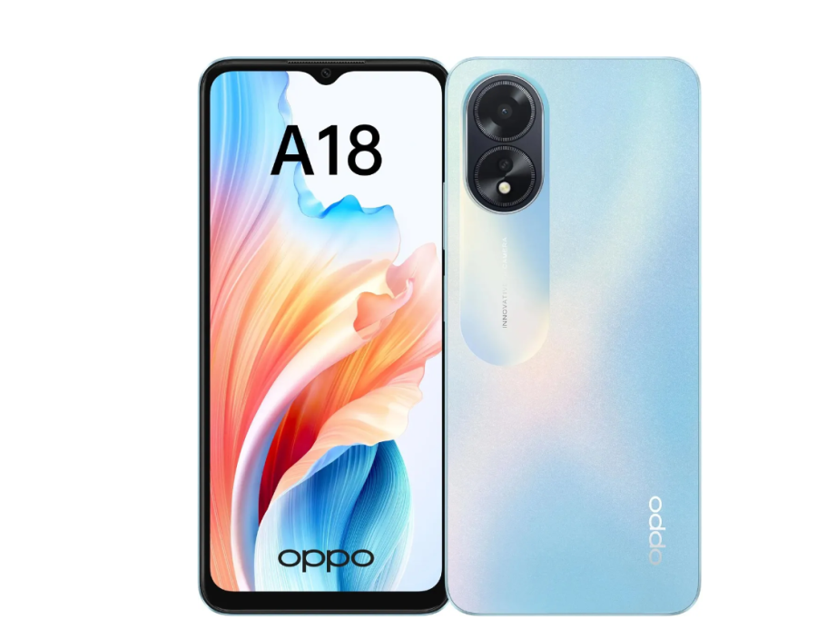 OPPO A18 4/128 ГБ (6932169337267) Glowing Blue