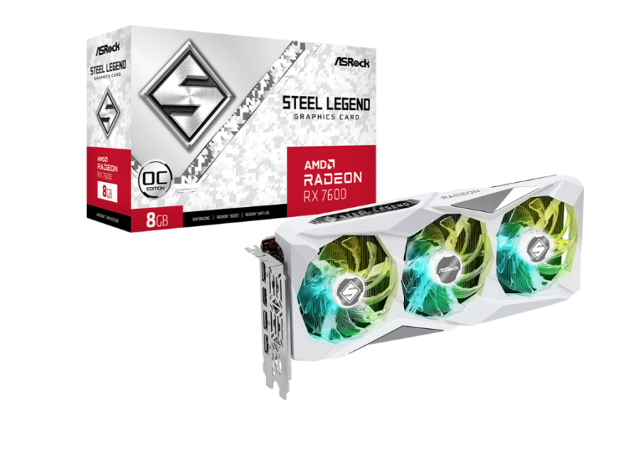 ASRock Steel Legend OC 8Gb AMD Radeon RX 7600 (RX7600 SL 8GO)