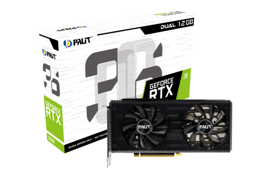 Palit GeForce RTX3060 Dual 12Gb (NE63060019K9-190AD)