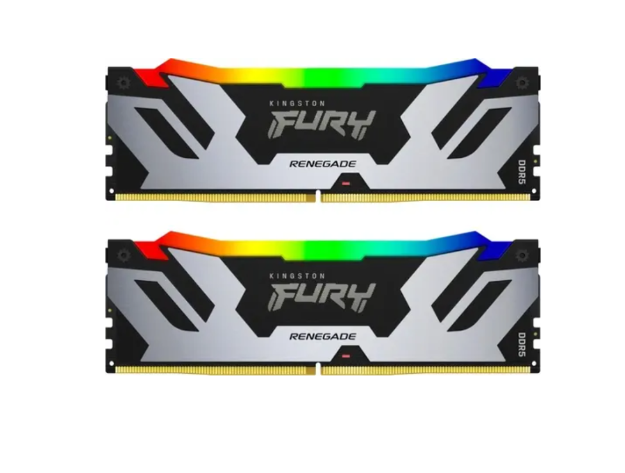 Kingston Fury Renegade Silver RGB 96Gb DDR5 6400MHz (2x48Gb KIT) (KF564C32RSAK2-96)