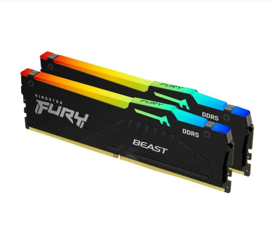 Kingston FURY Beast RGB EXPO Gaming Memory 16GB DDR5 6000 DIMM (Kit of 2) (KF560C36BBEAK2-16)