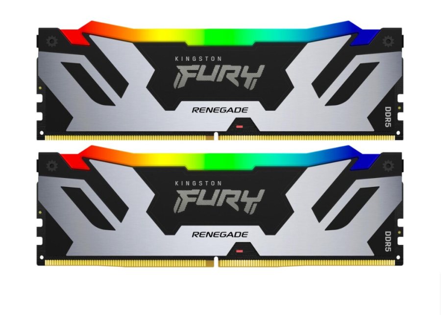 Kingston Fury Renegade Silver RGB 48Gb DDR5 7200MHz (2x24Gb KIT) (KF572C38RSAK2-48)