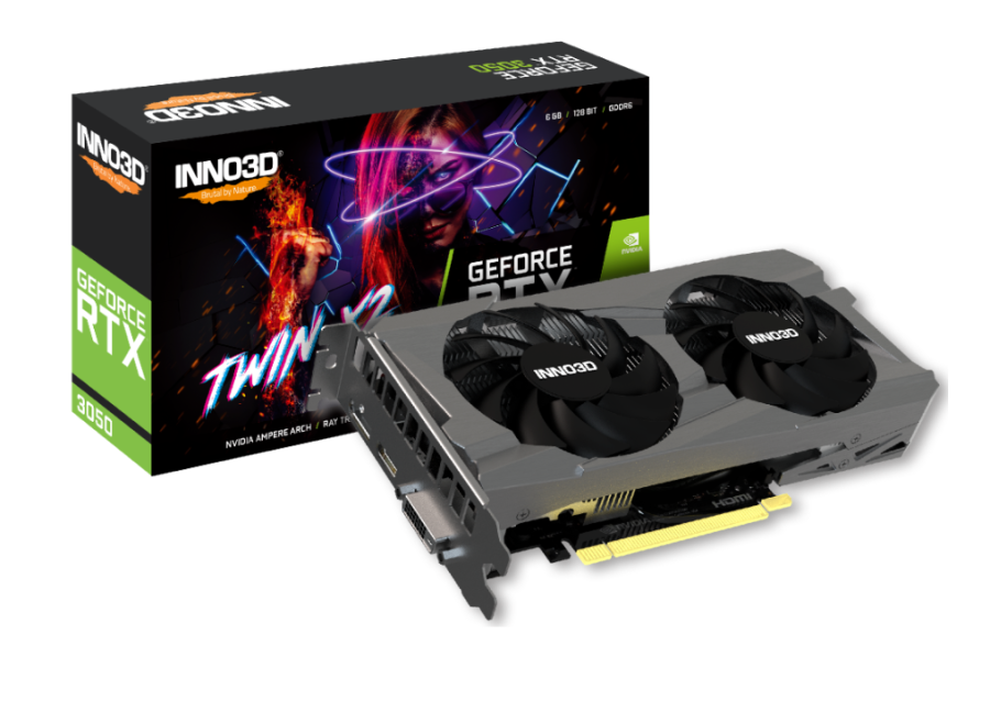 INNO3D Twin X2 6Gb NVIDIA GeForce RTX 3050 (N30502-06D6-1711VA60)