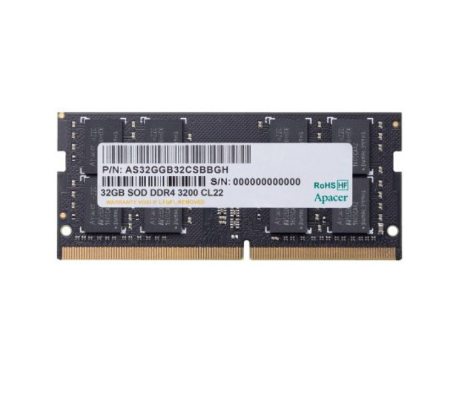 Apacer 32Gb DDR4 3200MHz SO-DIMM (AS32GGB32CSBBGH)