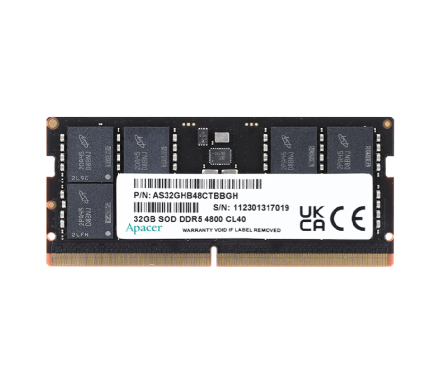 Apacer DDR5 32GB 4800MHz SO-DIMM (AS32GHB48CTBBGH)