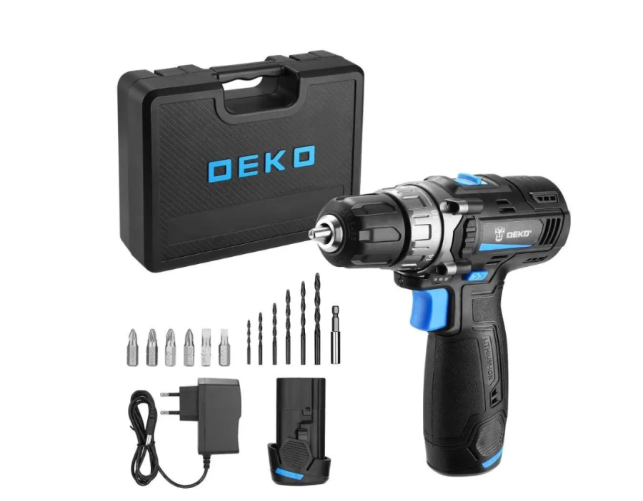 DEKO DKCD12V PRO, 2Ач, с двумя аккумуляторами (083-1007)