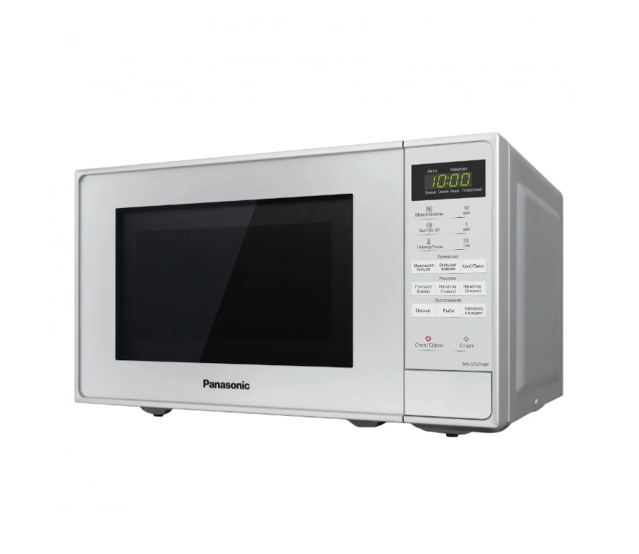 Panasonic NN-ST27HMZPE, 800Вт, 20л (Серебристый)