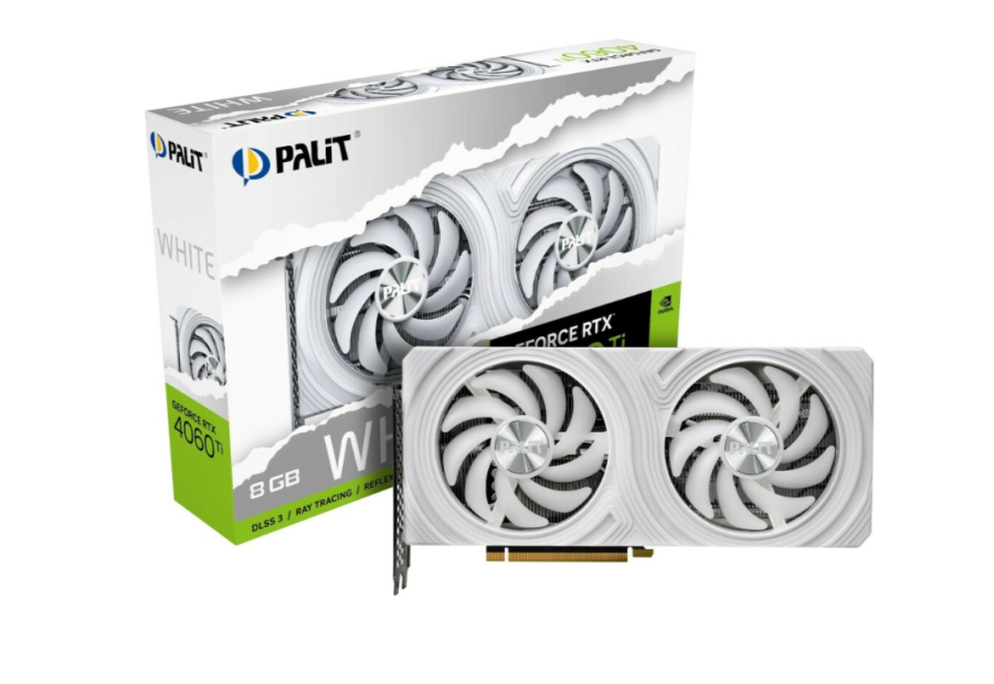 Palit Dual White 8Gb NVIDIA GeForce RTX 4060 Ti (NE6406T019P1-1048L)