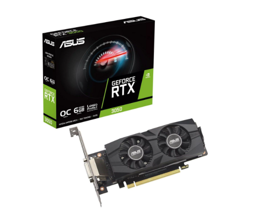 ASUS RTX3050-O6G-LP-BRK/ RTX3050,DVI,HDMI (90YV0KQ0-M0NA00)