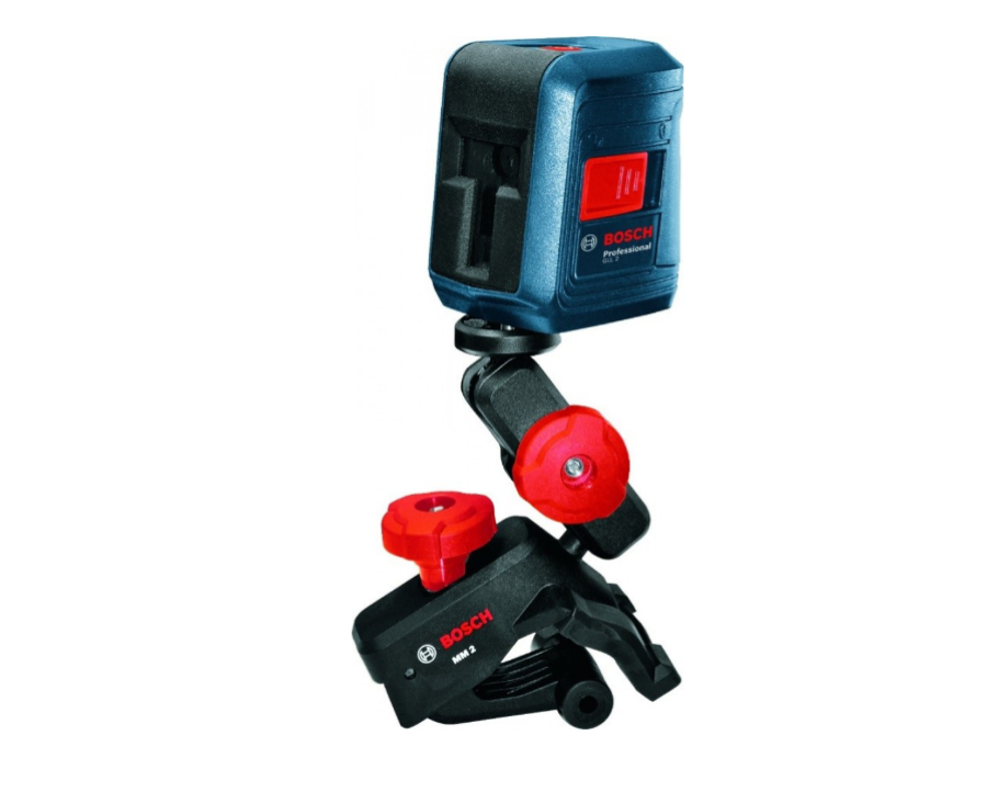 Bosch GLL 2 + MM2 2кл.лаз. 635нм цв.луч. красный 2луч. (0601063A01)