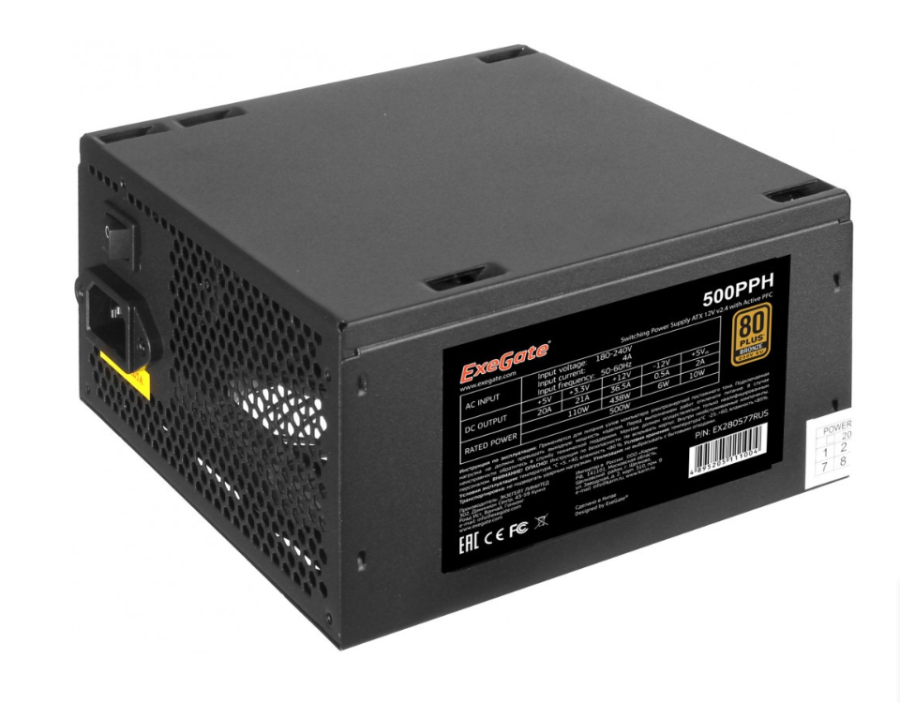 ExeGate 500PPH-S 500W (EX280577RUS-S)