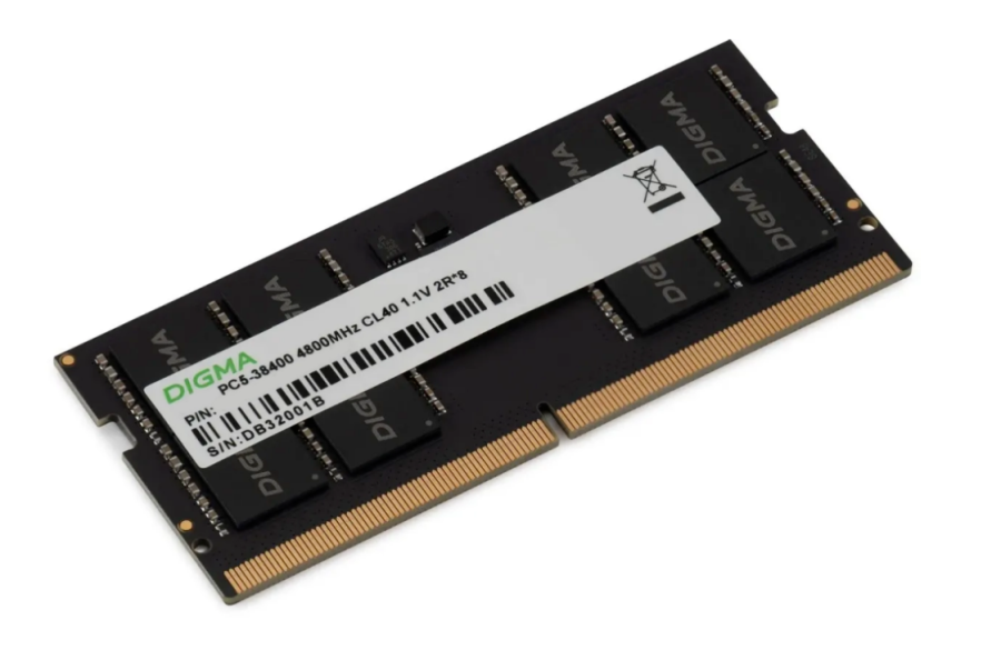 Digma 16Gb DDR5 4800MHz SO-DIMM (DGMAS54800016S)