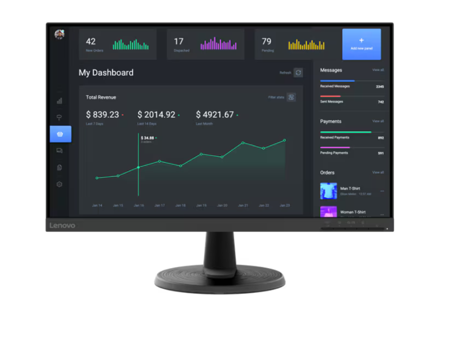 Lenovo 24" ThinkVision C24-40 (63DCKAT6UK)