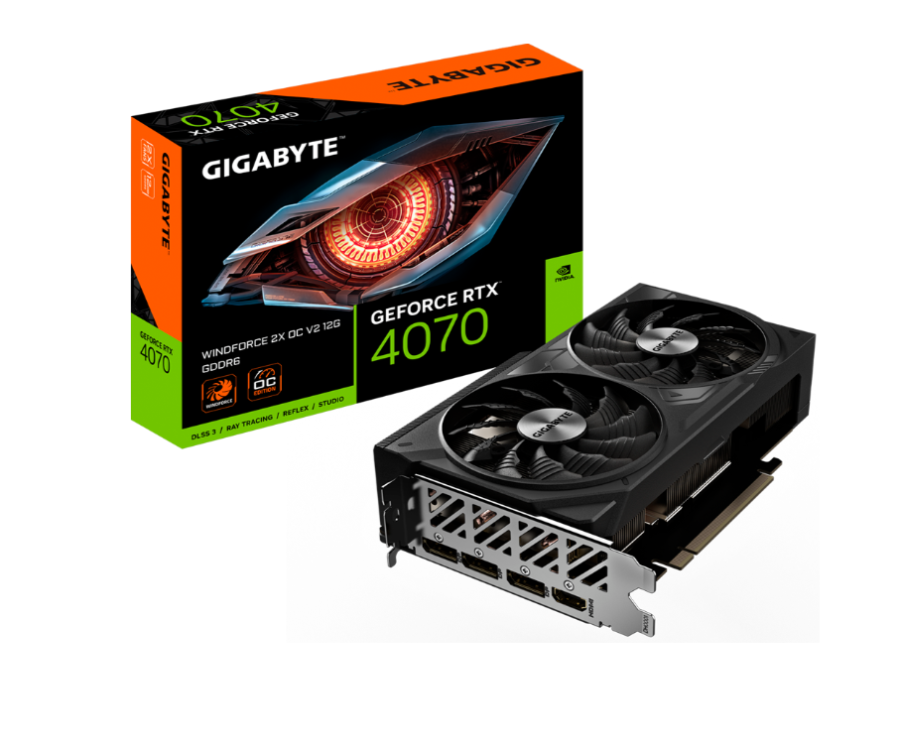 Gigabyte OC 12Gb NVIDIA GeForce RTX 4070 (GV-N4070WF2OCV2-12GD)